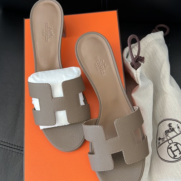 hermes oasis sandal etoupe 37 - Picture 2 of 4
